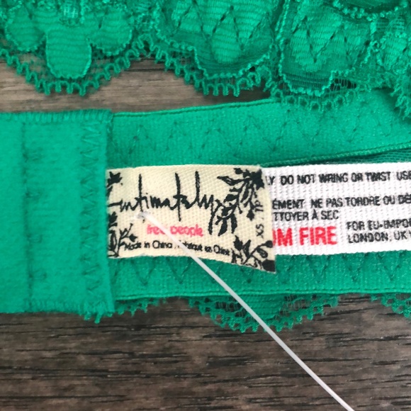Free People halter green bralette - Picture 6 of 10
